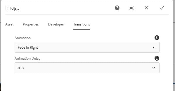 animation options